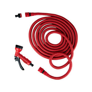 Kit de tuyau d'irrigation extensible 15 m avec pistolet de pulvérisation 8 fonctions et raccords pour l'arrosage du jardin - Product Image 1