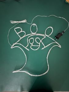 Luces <span class=keywords><strong>de</strong></span> cuerda LED impermeables para exteriores con marco <span class=keywords><strong>de</strong></span> acero Figuras con motivos 'Boo Ghost' para decoración <span class=keywords><strong>de</strong></span> fiesta <span class=keywords><strong>de</strong></span> Halloween - Product Image 2