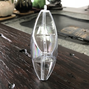 Pentagramme en plastique forme d'étoile clair suspendus ornements de Noël fête faveurs décor dragées conteneur bonbons jouets paquet boîte - Product Image 2