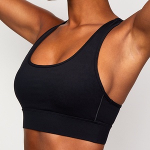 Conjunto de Sujetador deportivo Fitness personalizado caliente Sexy Reversible Yogurt espalda descubierta Crop soporte medio sin costuras para mujeres de talla grande transpirable - Product Image 5