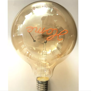 Dimmable Led Ampoules Amour <span class=keywords><strong>Mots</strong></span> Forme Vintage Flexible Doux Led Filament Ampoule G125 4W Décoratif Edison Ampoule Grand Globe Lampe - Product Image 5