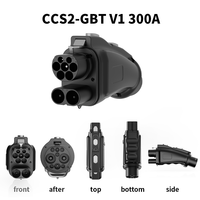 Adaptateur de charge rapide CCS2 vers GB/T pour véhicules électriques chinois en Allemagne, convertisseur de protocole 300A avec transmission de signal, IP65