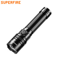 Linterna Táctica LED L16-E 900LM, Recargable Tipo-C, con Zoom, Impermeable, Luz de Emergencia, de Aleación de Aluminio, Alta/Baja Intensidad