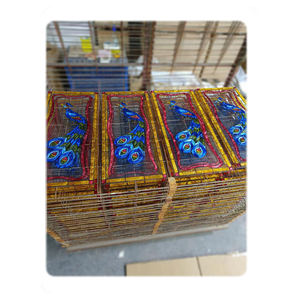 Цветное стекло с павлиньим дизайном, оптовая продажа, цветное стекло с текстурой, многоцветное стекло для украшения отеля - Product Image 2