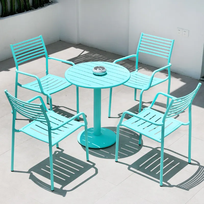 Foshan Restaurant Furniture Garden Patio Dining Table And Chair Outdoor Furniture Set With Factory Prices
