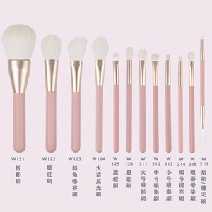 Nouveaux produits Cadeaux de Noël 12 pièces ensemble de <span class=keywords><strong>pinceaux</strong></span> de maquillage professionnel ensemble de <span class=keywords><strong>pinceaux</strong></span> cadeau de haute qualité avec emballage haut de gamme en PU - Product Image 3