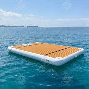 Fabricant de plate-forme flottante gonflable Bateau de pêche à quai gonflable personnalisé avec tapis EVA <span class=keywords><strong>pour</strong></span> clubs de yacht - Product Image 1