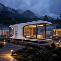 Capsule de couchage modulaire en acier pour lit simple, chambre hôtel, auberge, tente, écologique, installation facile, de Hunan
