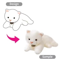 Jouets en peluche personnalisables, oreiller mignon en coton PP, coussin de chevet, étiquette personnalisée, emballage, étiquette suspendue