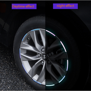 Protector de <span class=keywords><strong>Llantas</strong></span> de <span class=keywords><strong>Coche</strong></span> con Franja Reflectante LED Arcoíris, <span class=keywords><strong>Vinilo</strong></span> Holográfico, Adhesivo Protector para Ruedas de <span class=keywords><strong>Coche</strong></span> - Product Image 4