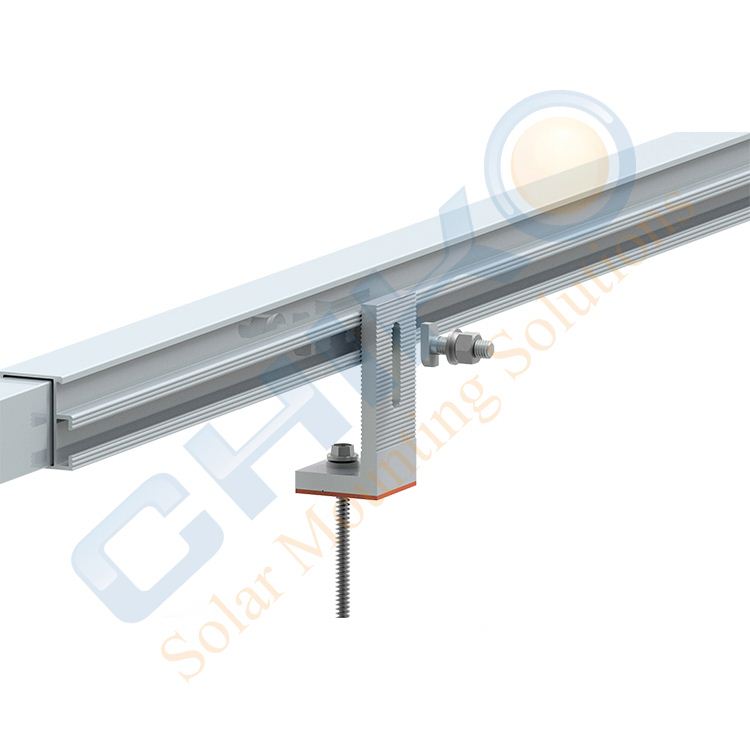 Высоко предварительно собран солнечные панели железнодорожных и комплект для сращивания рейки крепления алюминиевая солнечная битумная кровельная плитка крыши из алюминиевого сплава 1.8kn/m2