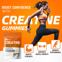 Supplément santé végétalien personnalisé en usine OEM Bonbons à la créatine monohydrate pour hommes et femmes Augmente la force musculaire