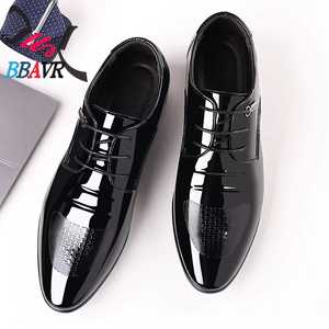 Zapatos de Oficina Formales de Hombre con Cordones, Punta Fina, de Charol Transpirable y Duradero con Entresuela de EVA/PVC/PU para Otoño - Product Image 3