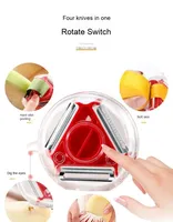 Drie-In-Één Huishoudelijke Multifunctionele Keuken Fruit-En Groenteschilmes Online Celebrity Hot Model Voor Appel En Aardappel