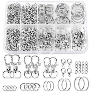 Making Supplies Including Keychains Clips Hooks Key Chain Rings Lobster Claw Clasps Jump Rings Jewelry Making Supplies Crafts - Product Image 1