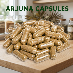 Arjuna Vegetarian Capsules 60 Count Pure Bark Extract Antioxidant & Hair Growth Support Natural Adult Dietary <b>Supplement</b> - Product Image 1