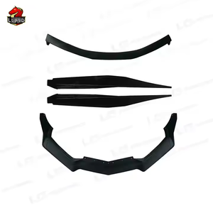 Bodykit noir brillant pour Chevrolet <span class=keywords><strong>Corvette</strong></span> C8 Diffuseurs avant arrière Jupes latérales Installation de trou de voiture d'origine - Product Image 2