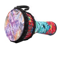 Usine en gros tambour africain en fibre de carbone PVC instrument de percussion 12 pouces tambour à main professionnel