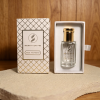 Flacon en verre octogonal transparent pour huile de parfum Oud Arabe Attar, 3ml, 6ml, 12ml, avec logo personnalisé et coffret cadeau