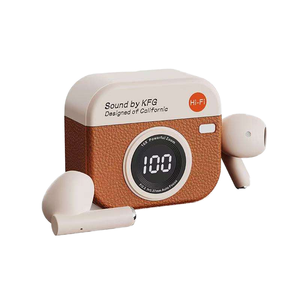 Caméra rétro Q86 avec grand écran numérique sans fil pour écouteurs JL, appels HD intra-auriculaires, réduction du bruit, étanche IPX5, pour femmes - Product Image 1