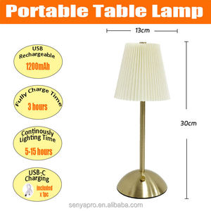 Senya-Pro Cordless Table Lamp <strong>Touch</strong> Dimmable USB Rechargeable <strong>LED</strong> Warm White Restaurant Hotel Bar Cafe Decorative <strong>Lighting</strong> - Product Image 3
