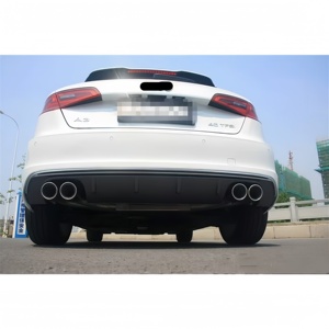 Difusor Trasero Estilo S3 con 4 Salidas de Escape Cromadas para Audi A3 8V 2013 <span class=keywords><strong>2014</strong></span> 2015 2016 - Product Image 5