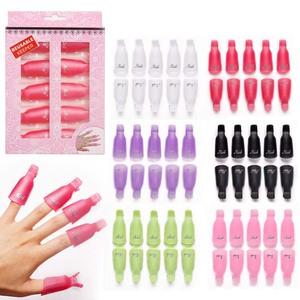 10pcs Reusable Plastic UV Gel Nail Polish Remover Clips Soak Off Cap Clamps for Manicure Salon Use - Product Image 2