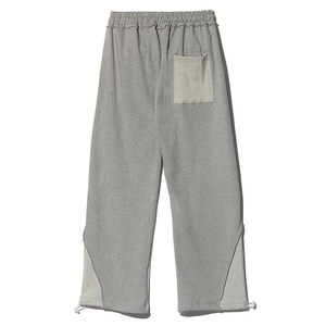 Pantalon de survêtement ample et décontracté KingSen pour homme, 100 % coton, à blocs de couleur, avec cordon de serrage à la taille et boutons aux chevilles - Product Image 5