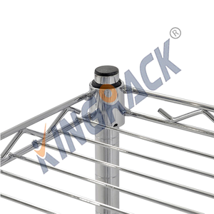 מדף אחסון מתכוונן למטבח, 3 קומות, מצופה כרום שחור, 30x18x36 אינץ', קיבולת 500 ליברות, מתאים לצנצנות תבלינים - Product Image 5