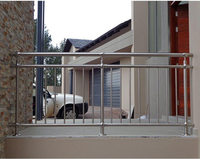 Gehärtetes Glas Treppen geländer Säule Balustrade Edelstahl Glas Handlauf Glas geländer Hardware Fitting