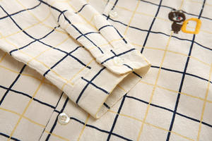 เสื้อเชิ้ตเด็กผู้ชายลายใหม่สำหรับขายออนไลน์ เสื้อเชิ้ตเด็กแบรนด์ดังลายสก็อตสั่งทำพิเศษสำหรับตกปลา - Product Image 4
