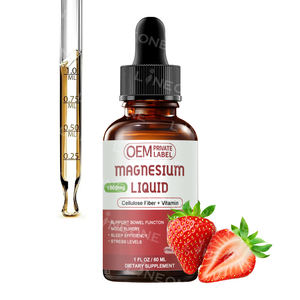 Magnezyum glisinat sıvı, yüksek emilim magnezyum sıvı damla Bromelain, B6 vitamini, C, D, çinko, magnezyum takviyesi - Product Image 1