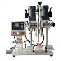 Machine de capsulage semi-automatique pneumatique à quatre roues avec garantie d'un an pour les bouchons à vis et les bouchons à pompe