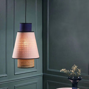 Lustre en rotin Salon Simple Moderne Créatif Personnalité <span class=keywords><strong>Tissu</strong></span> Hôtel Japonais Restaurant Pendentif Lumière - Product Image 1
