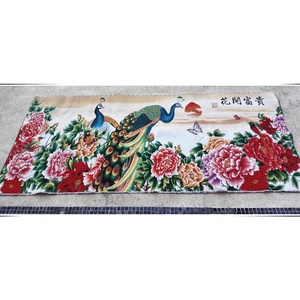 80*180cm di alta qualità Jacquard floreale arte della parete meravigliosa pittura floreale Fine inchiostro coordinazione penna commisurata Aubusson tessuto - Product Image 2