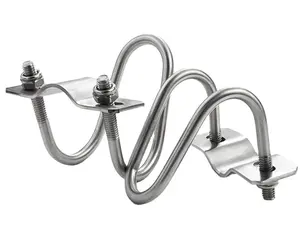 Tubing Pipe Stand-Off  1.5 inch Padded - Stainless Steel SS304
