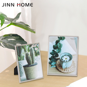 Jinn Home Silver Metal <strong>Frame</strong> Rope <strong>Design</strong> 4x6 5x7 6x8 <strong>Wall</strong> Hang or Table-top Standing Display Durable Iron Photo <strong>Frame</strong> - Product Image 6