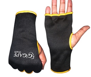 Mitaines d'entraînement en caoutchouc personnalisées en gros, boxe, MMA, kickboxing, mitaines intérieures élastiques, karaté, taekwondo, logo OEM, qualité PK, tissu - Product Image 2