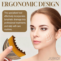Brosse de massage Gua Sha personnalisée avec logo pour drainage lymphatique, sculpture du visage, poils doux, anti-gonflement, lifting de la mâchoire, éclat de la peau