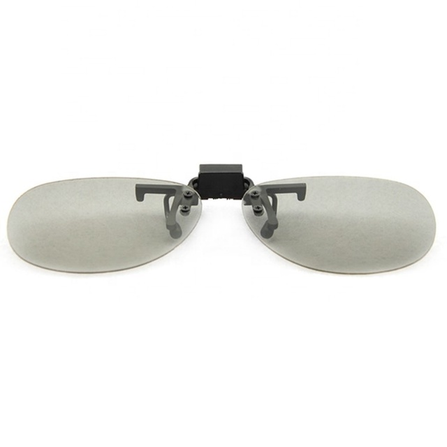 High Quality Durable RealD Polarized 3D Glasses TAC Lenses Anti-scratch No Frame Reusable Metal Clip-On for Glasses Wearers