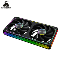 Ventilateur de refroidissement double ARGB AntarcChill 240 mm, haute vitesse, haut débit d'air, faible bruit, pour boîtier de PC gaming, dissipateur thermique, contrôle PWM, OEM