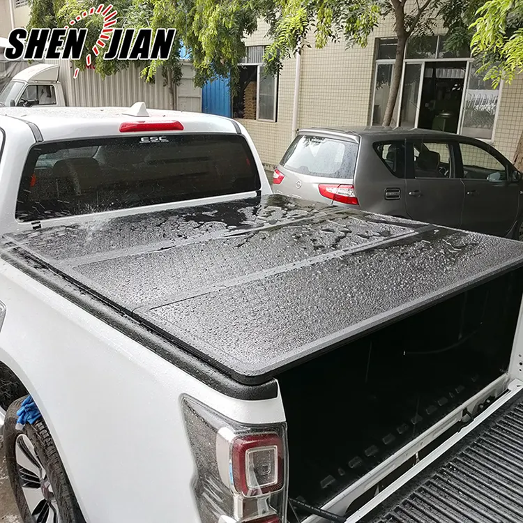 Custom Retractable Tonneau Cover Hard Tri-fold Cover for Different Models