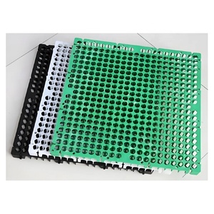 Cellule de drainage en nid d'abeille en plastique de 30 mm pour toit, jardin, mur de soutènement, terrain de jeu, pelouse artificielle <span class=keywords><strong>avec</strong></span> géotextile noir - Product Image 3