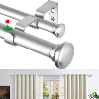 Tringle à rideau télescopique extensible 4 mètres en métal blanc sans perçage pour armoire, chambre, séparateur de pièce, placard, usage domestique
