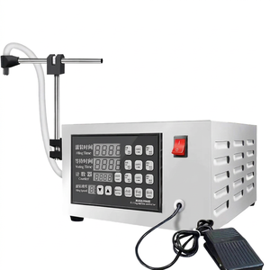 Semi-Automatic Electric Desktop Filling & Wrapping Machine with PLC for Liquid Food and Chemical Applications Plastic Bottles - Product Image 1