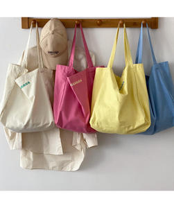 Bán buôn thấp moq tái sử dụng biểu tượng tùy chỉnh Bền quà tặng túi hàng tạp hóa mua sắm totebag số lượng lớn Nany đen hồng bông vải Tote Túi - Product Image 1