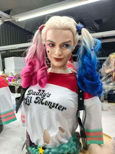 Statue de Harley Quinn grandeur nature 1:1, figurine de Margot Robbie de Suicide Squad, grande sculpture en résine pour la décoration de cinéma et de centre commercial - Product Image 4