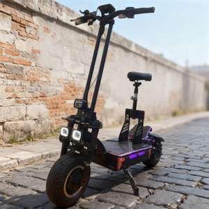 Scooter Eléctrico Plegable Geofought con Batería de Litio de 72V 50AH, Neumático de 13.5 Pulgadas, Motor Dual, Larga Duración de 120-150 km, para Adultos - Product Image 1