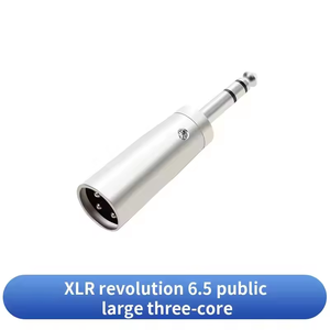 3 Pin XLR гнездо 6,35 мм Мужской свинцовый переходник для микрофона с никелированным покрытием Цельнометаллическая конструкция моно XLR Jack - Product Image 2