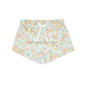 Customized Quick Dry Summer Baby Swim Shorts Floral Print Kids Swim Wear Clothing Boy Beach Trunks
